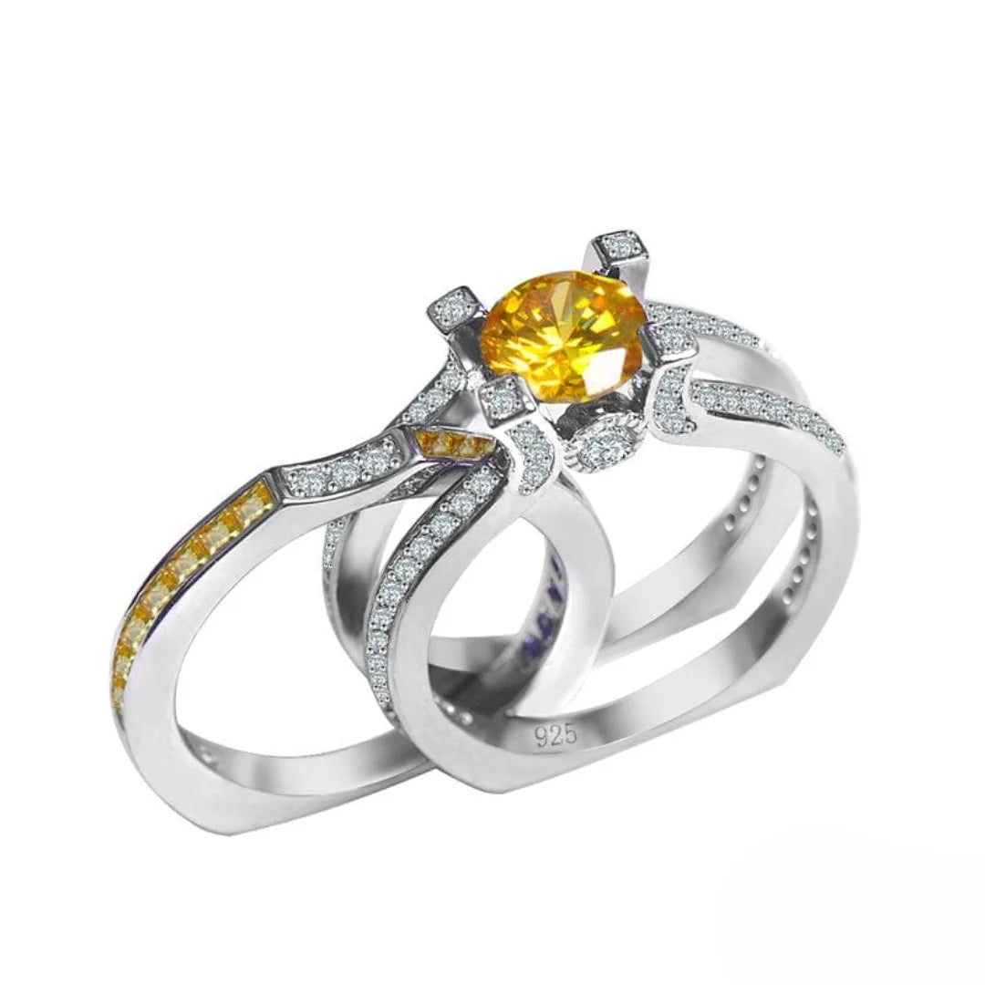 November Citrine Birthstone Ring