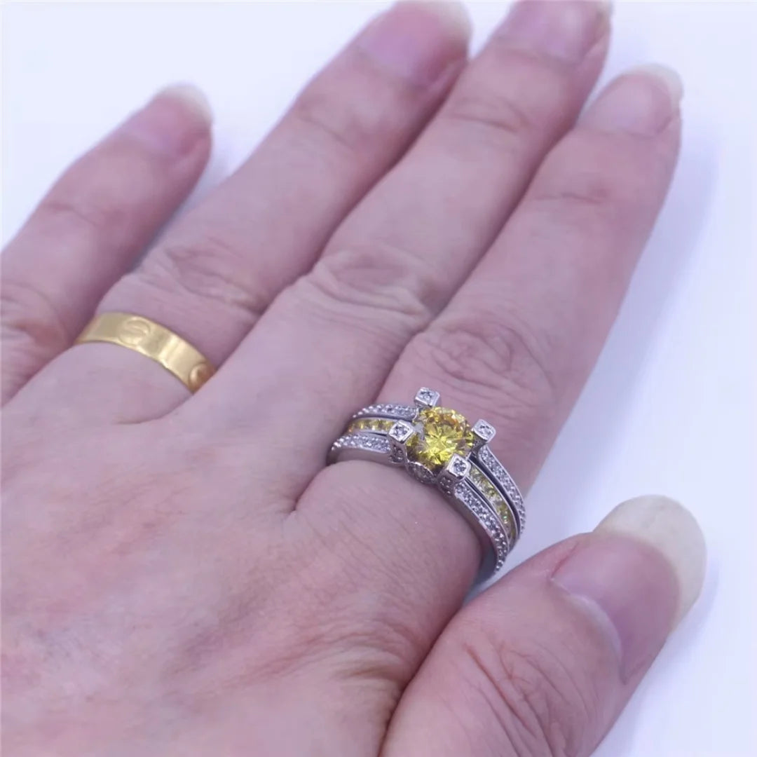 November Citrine Birthstone Ring