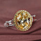 November Citrine Birthstone Ring