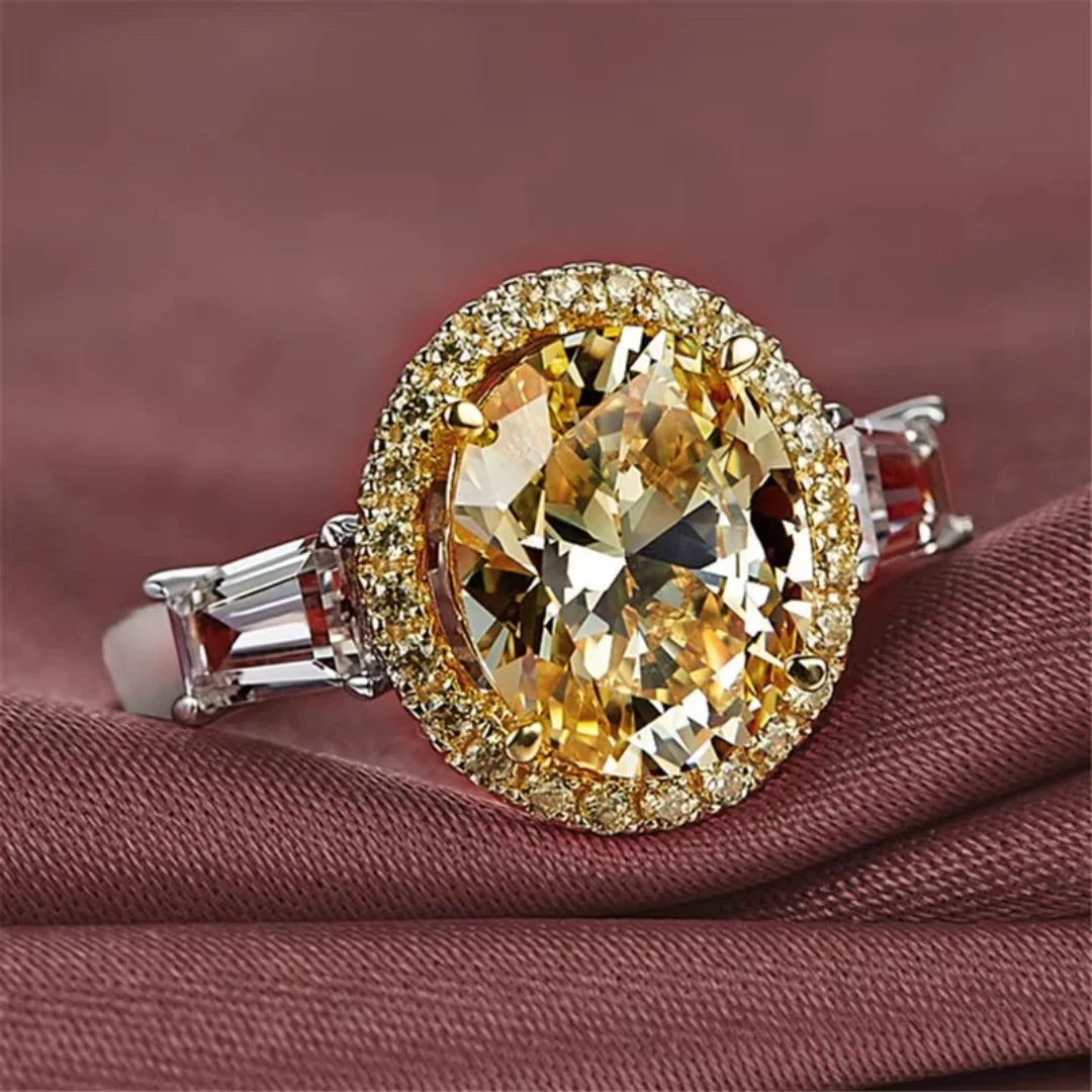 November Citrine Birthstone Ring