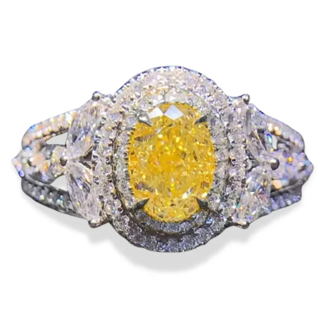 November Citrine Birthstone Ring