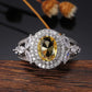 November Citrine Birthstone Ring