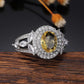November Citrine Birthstone Ring