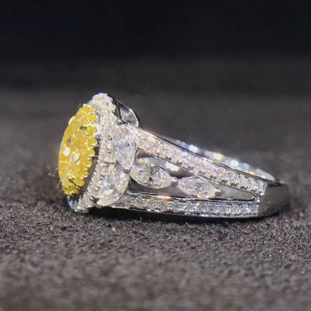 November Citrine Birthstone Ring