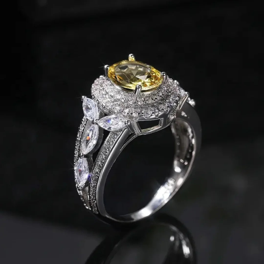 November Citrine Birthstone Ring