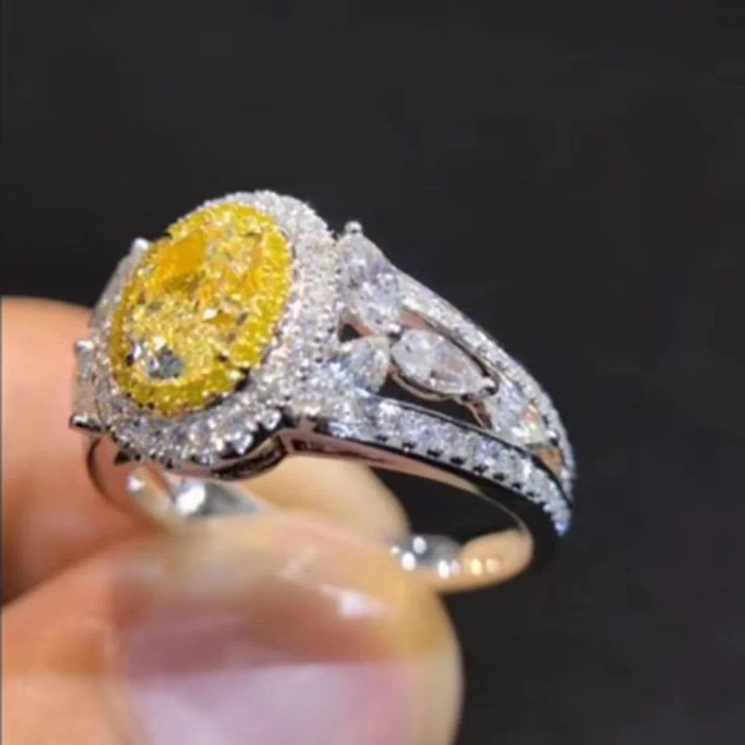 November Citrine Birthstone Ring