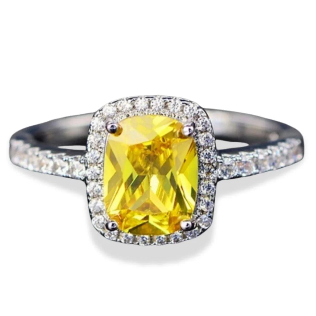 November Citrine Birthstone Ring
