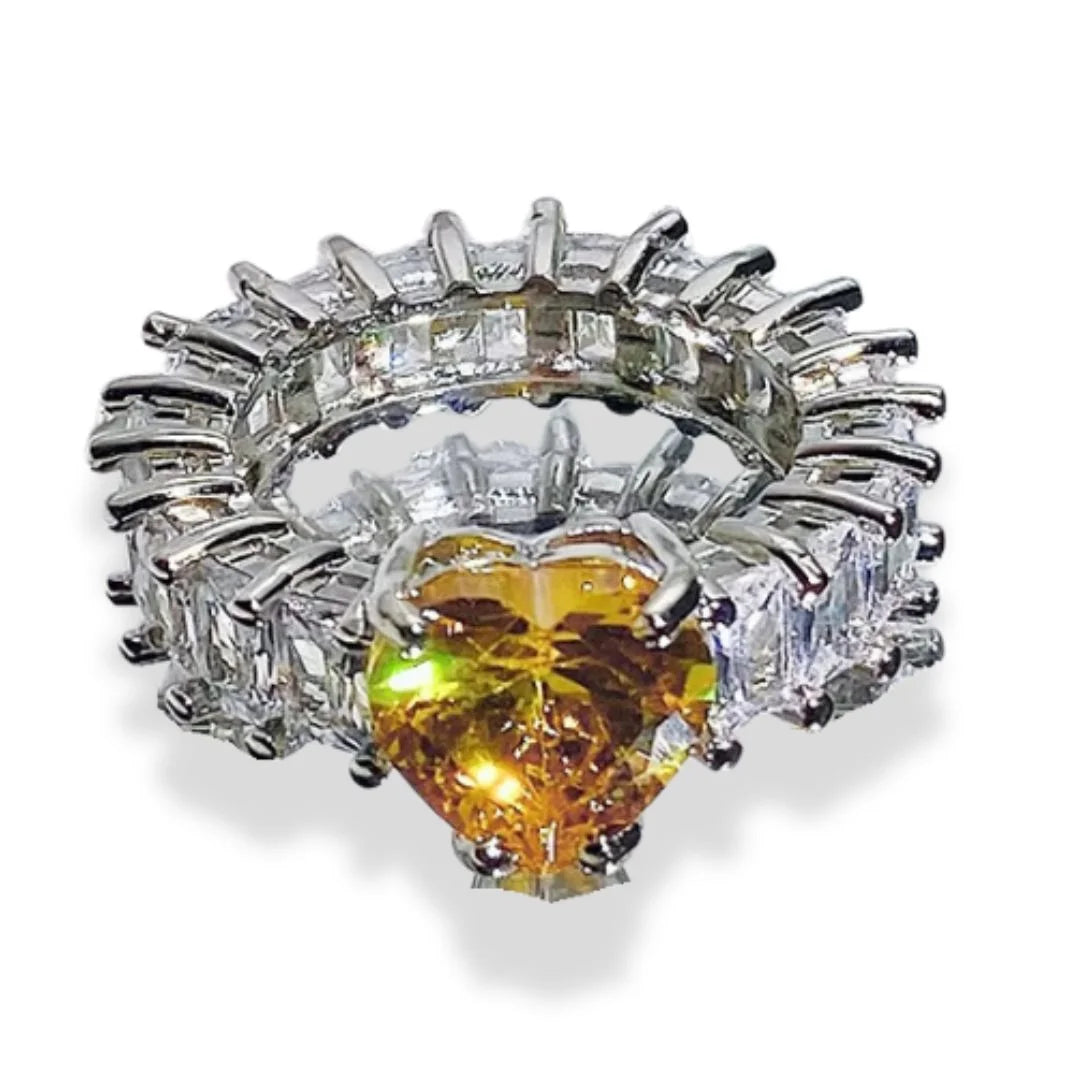 November Citrine Birthstone Ring