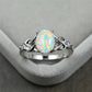 You're Mine Love Knot October Opal Ring