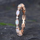 Mystic October Opal Birthstone Ring