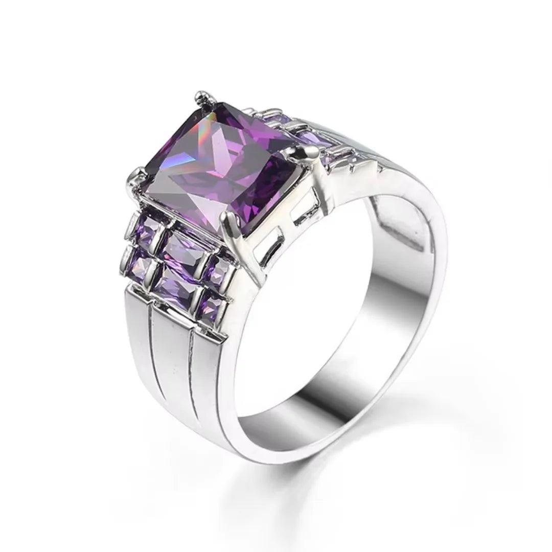 June Alexandrite Minimal Ring