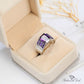 June Alexandrite Minimal Ring
