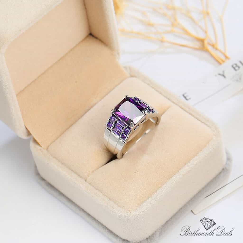 June Alexandrite Minimal Ring
