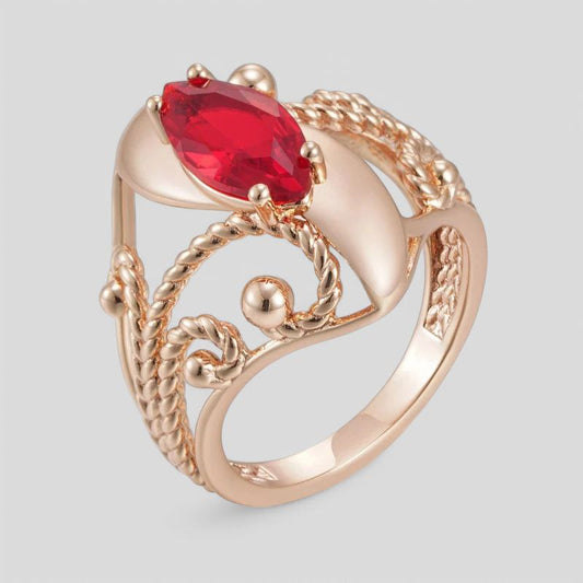 January Garnet Birthstone Ring