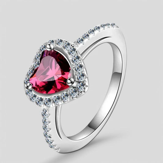 January Garnet Birthstone Ring
