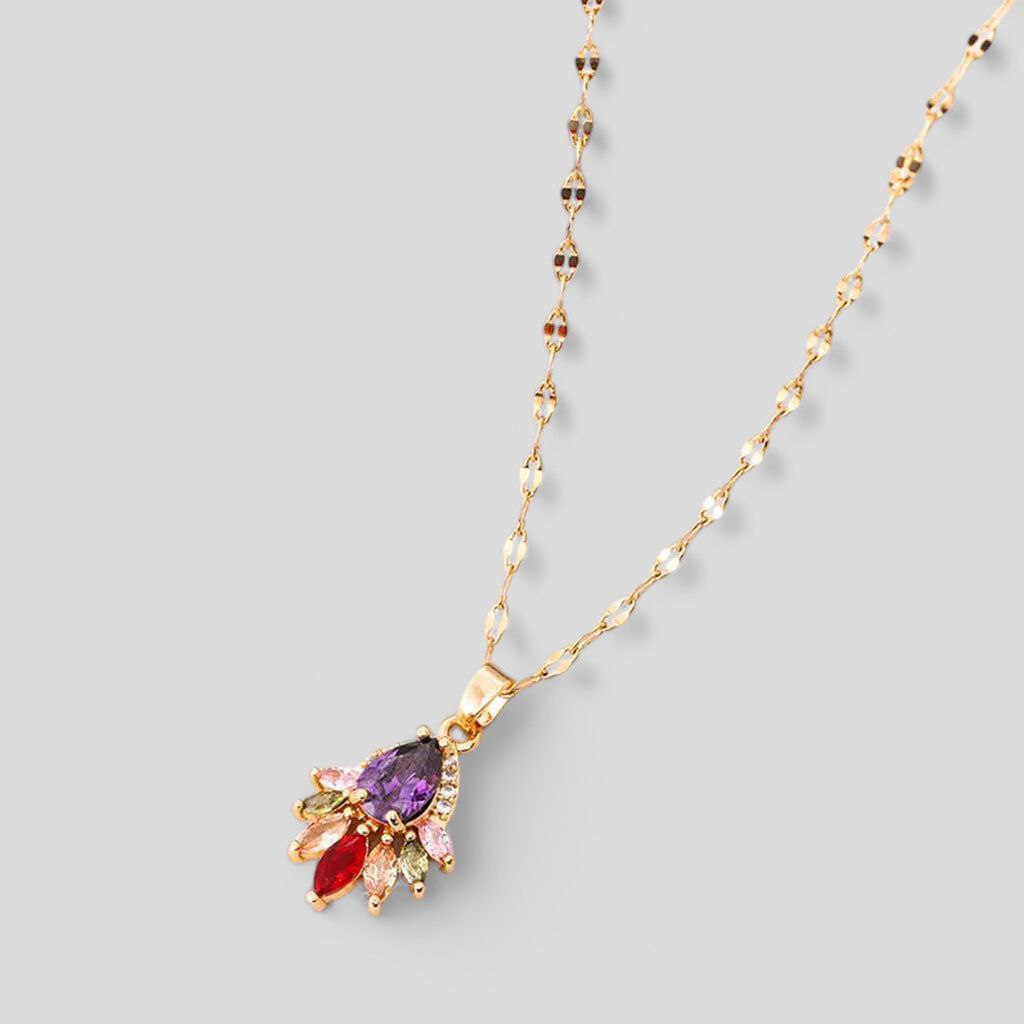 February Amethyst Birthstone Necklace