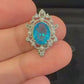 March Aquamarine Birthstone Necklace
