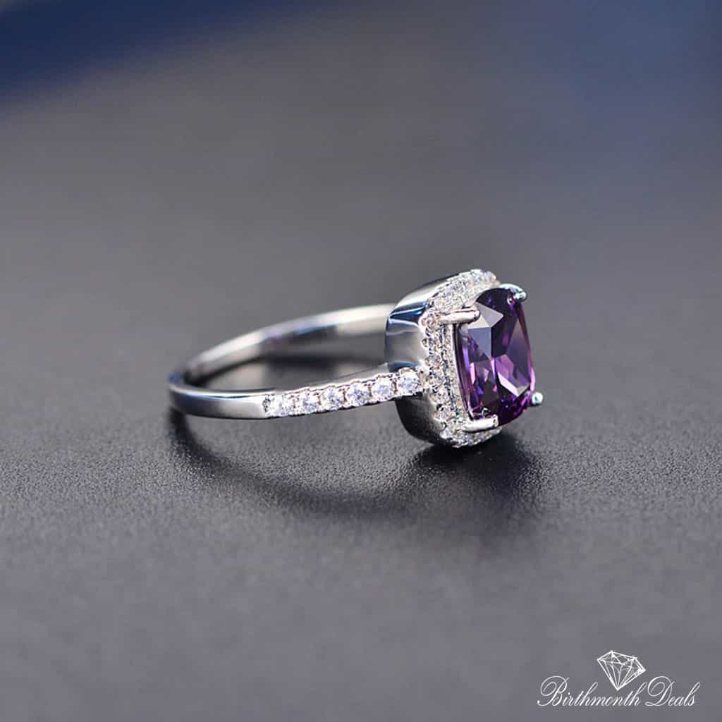 February Amethyst Birthstone Ring - Birthmonth Deals