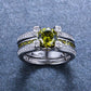 August Peridot Birthstone Ring - Birthmonth Deals