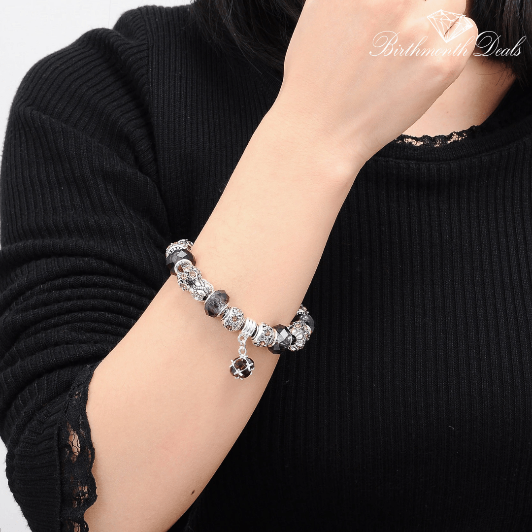 February Amethyst Birthstone Bracelet - Birthmonth Deals