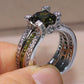 August Peridot Birthstone Ring - Birthmonth Deals