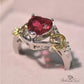January Garnet Birthstone Ring - Birthmonth Deals