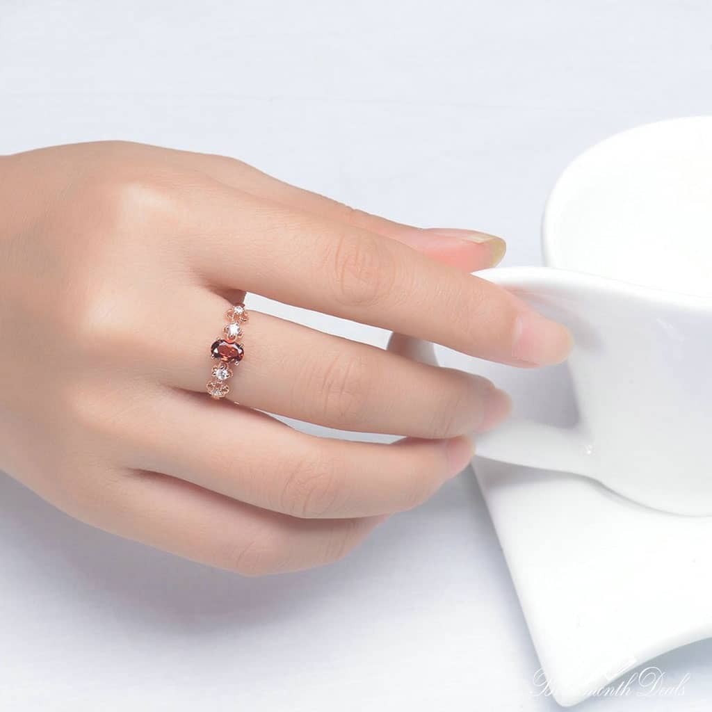 July Ruby Birthstone Ring - Birthmonth Deals