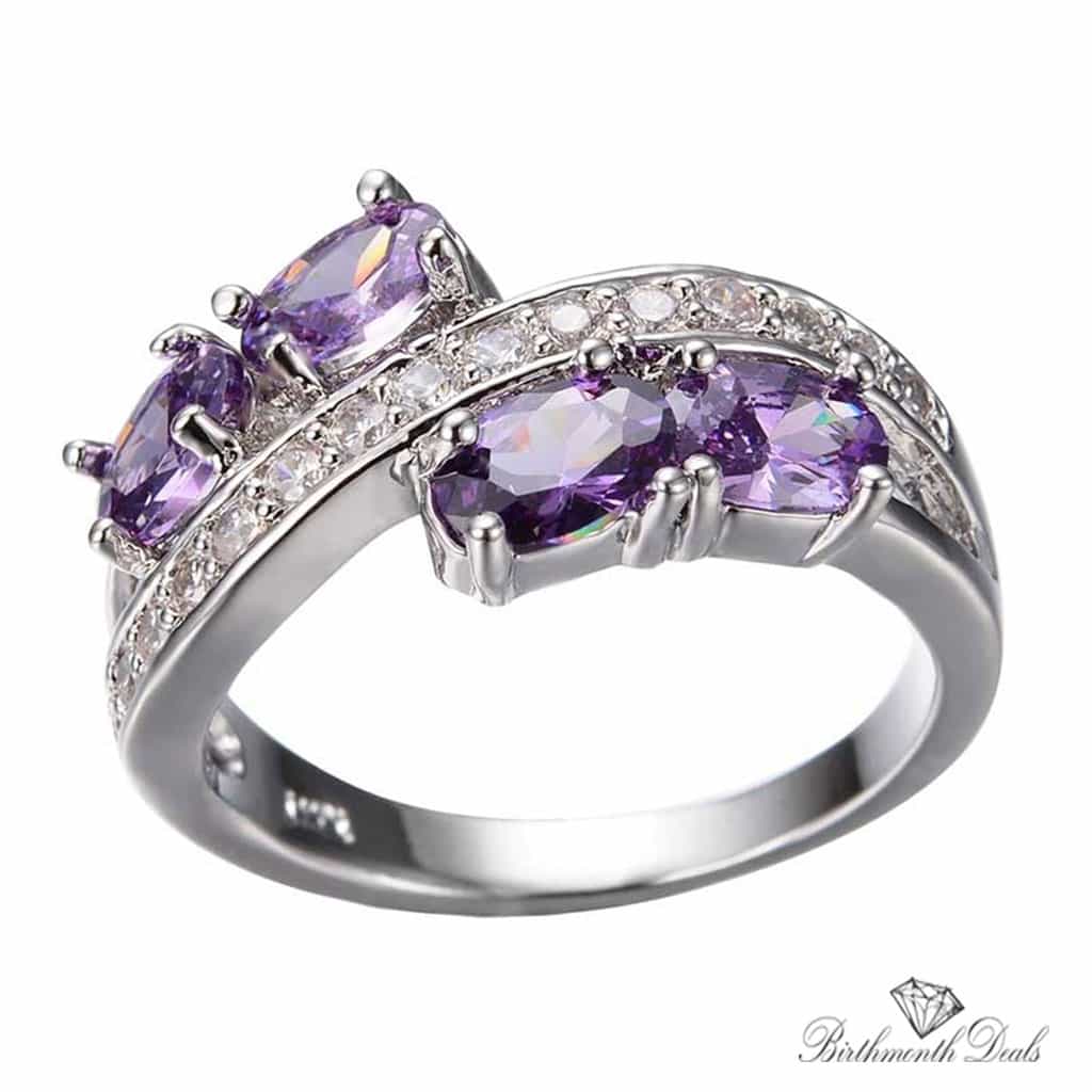 June Alexandrite Birthstone Ring - Birthmonth Deals