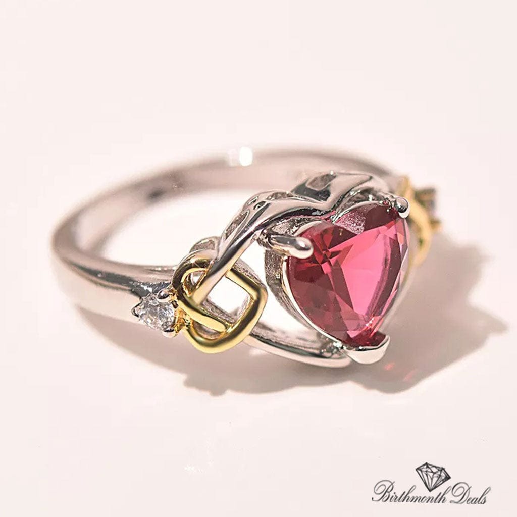 January Garnet Birthstone Ring - Birthmonth Deals