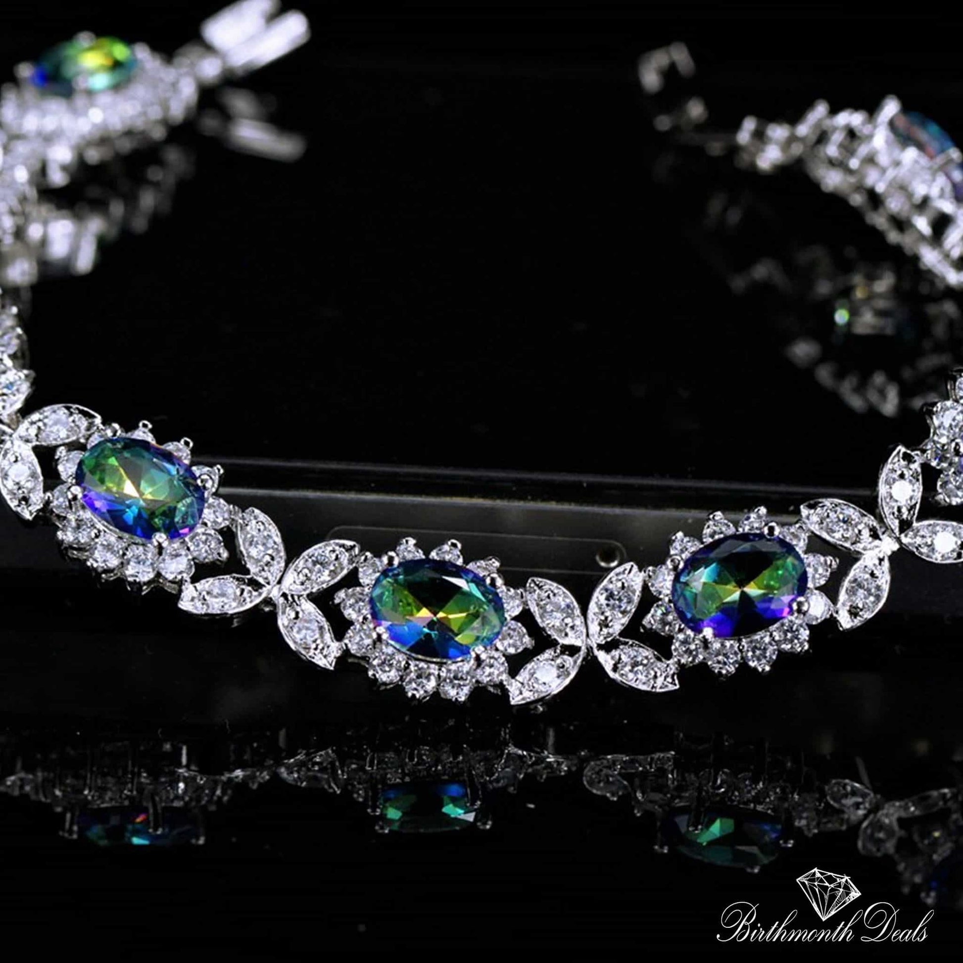 June Alexandrite Birthstone Bracelet - Birthmonth Deals
