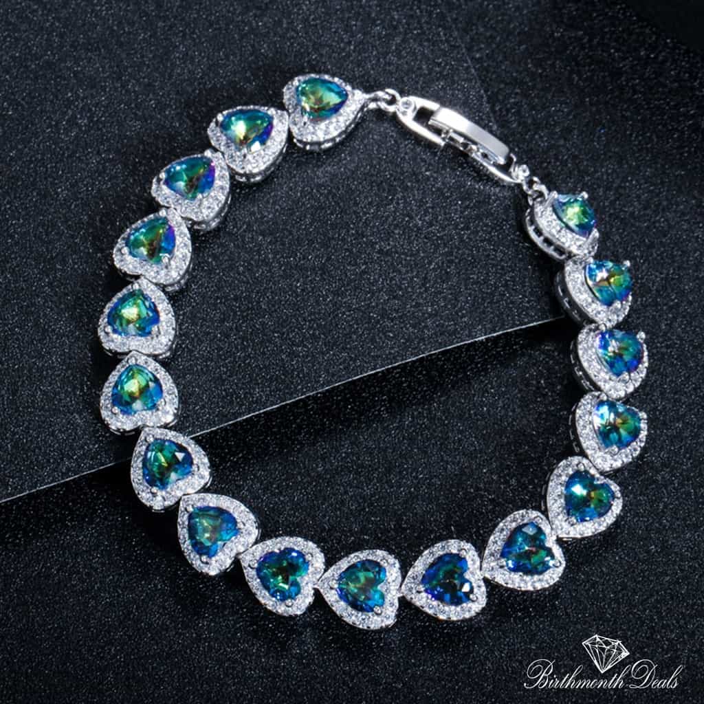 June Alexandrite Birthstone Bracelet - Birthmonth Deals