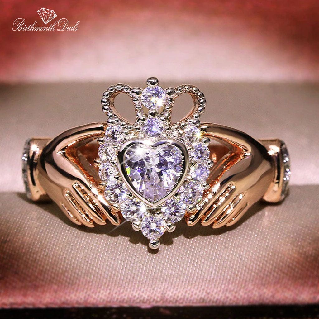 April Diamond Birthstone Ring - Birthmonth Deals
