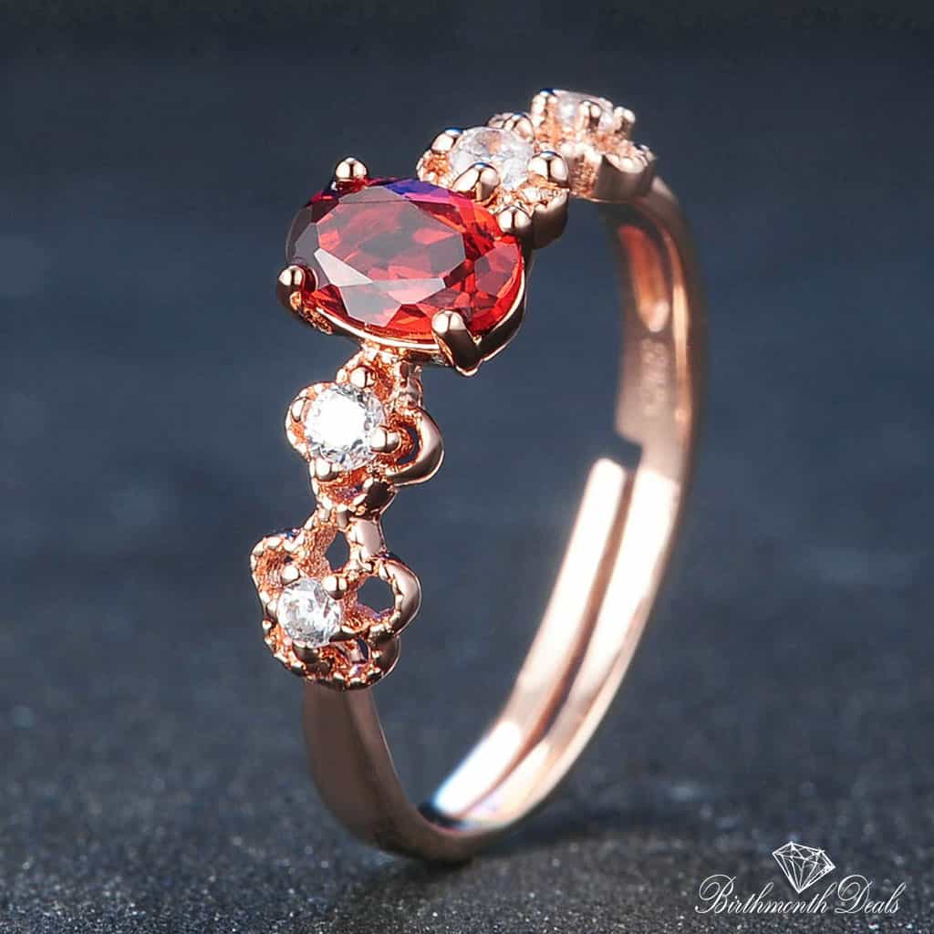 July Ruby Birthstone Ring - Birthmonth Deals
