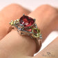 January Garnet Birthstone Ring - Birthmonth Deals