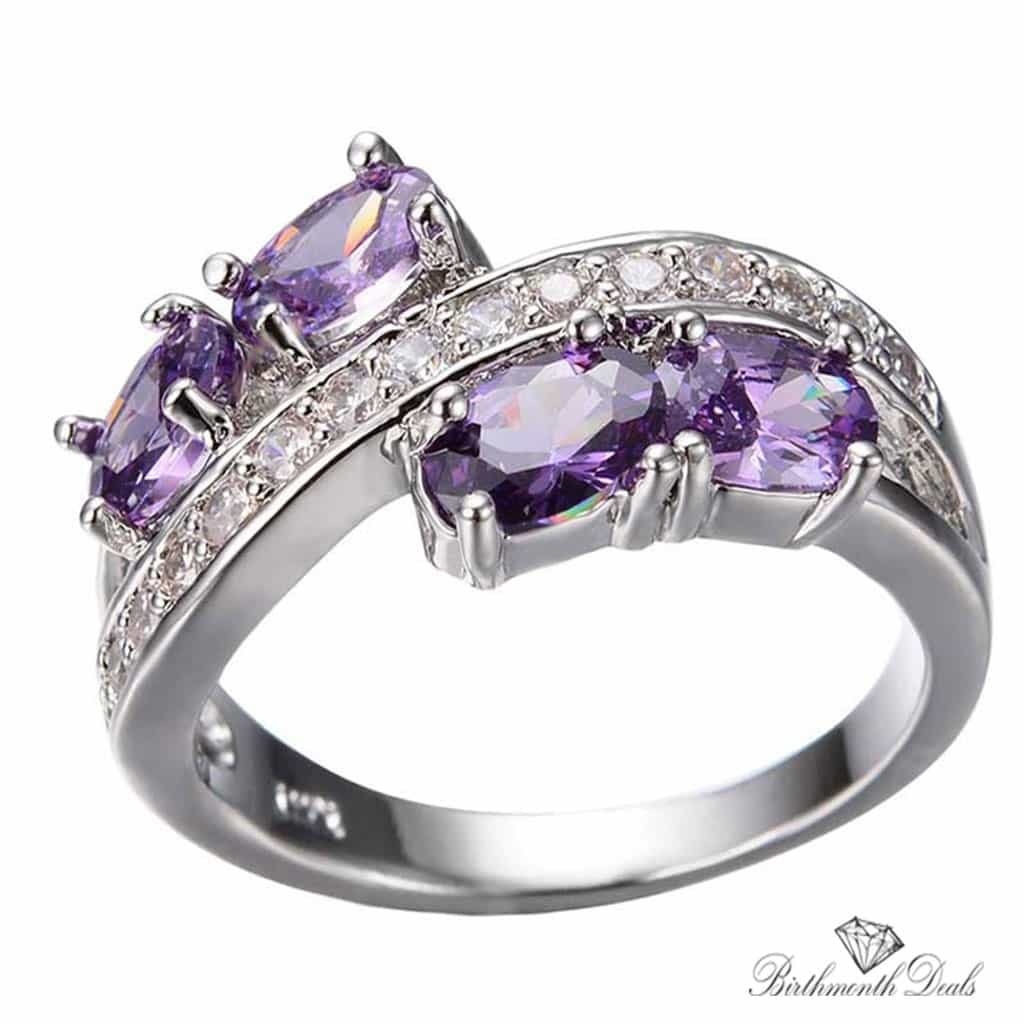 June Alexandrite Birthstone Ring - Birthmonth Deals